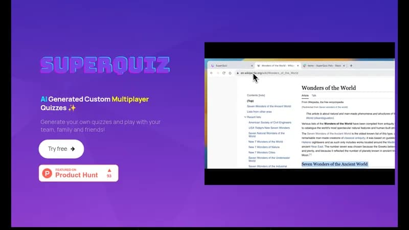 superquiz website