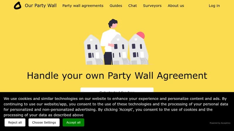our party wall website