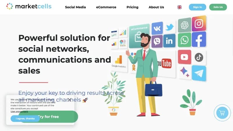 Marketcells.io screenshot