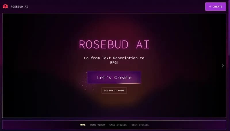 Rosebud AI screenshot