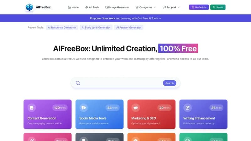AI Free Box screenshot