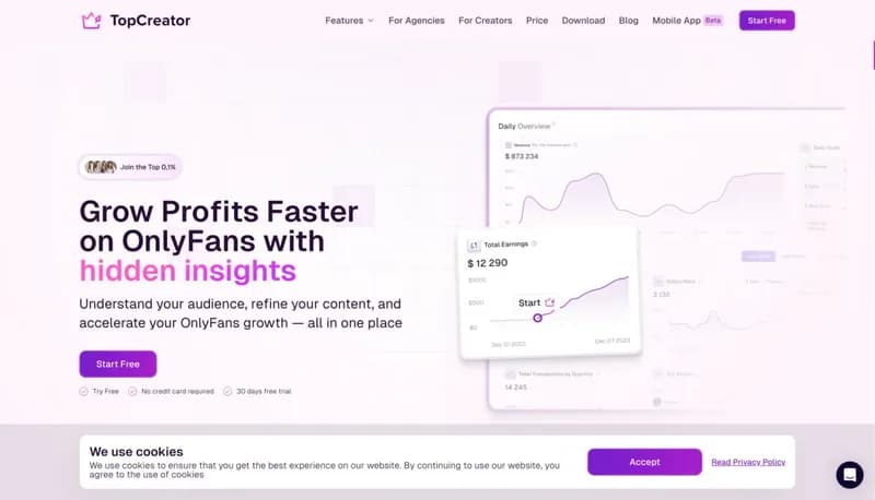 TopCreator screenshot