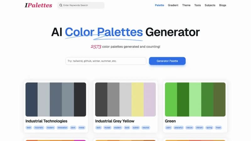 IPalettes screenshot