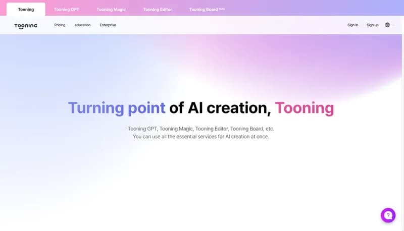 Tooning screenshot