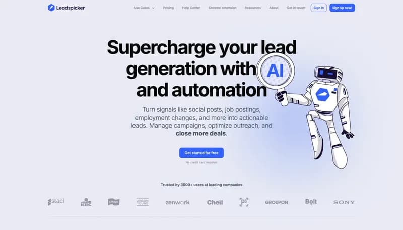 Leadspicker screenshot