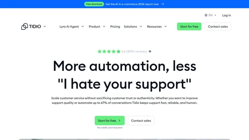 tidio website