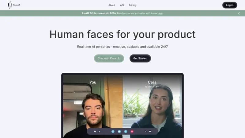 Anam screenshot