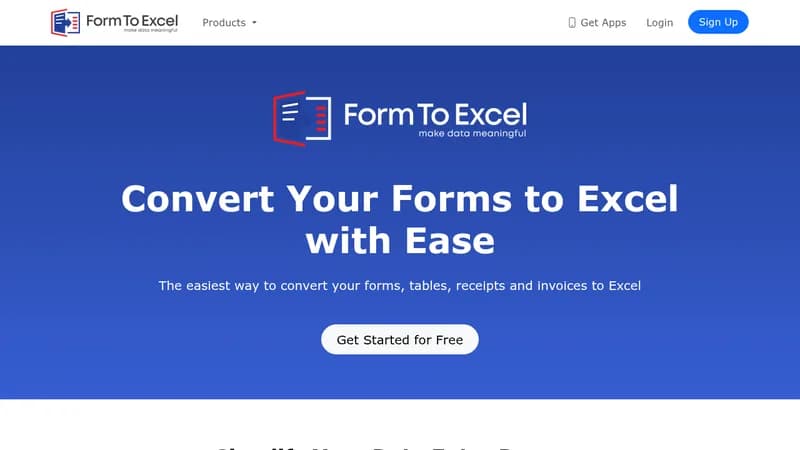 formtoexcel website