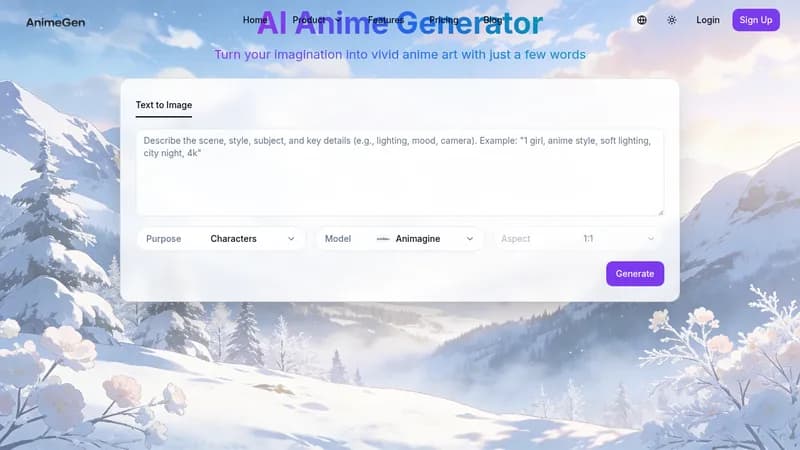 ai anime generator website