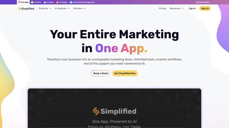 Simplified screenshot