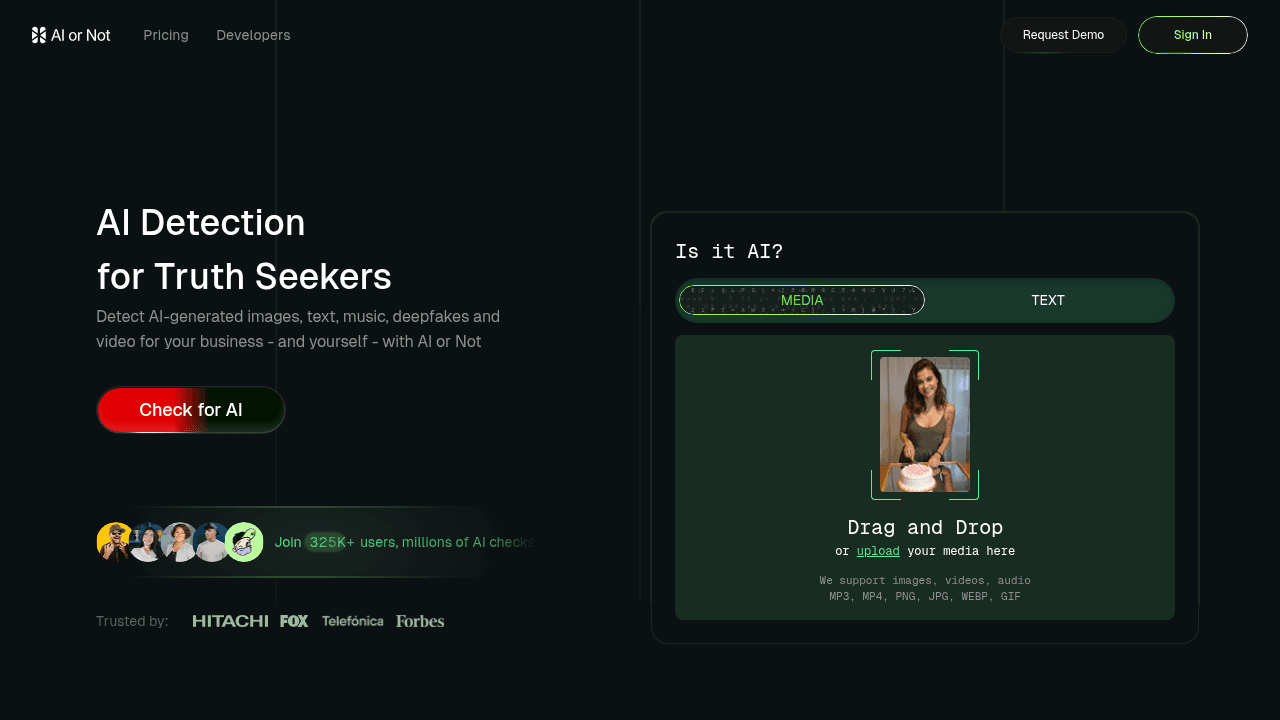 ai or not website