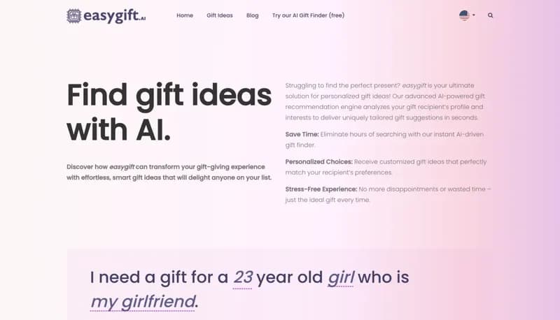 easygift.ai screenshot