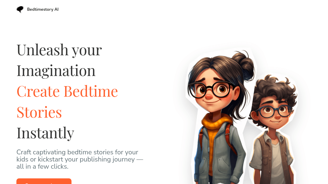 bedtimestory ai website