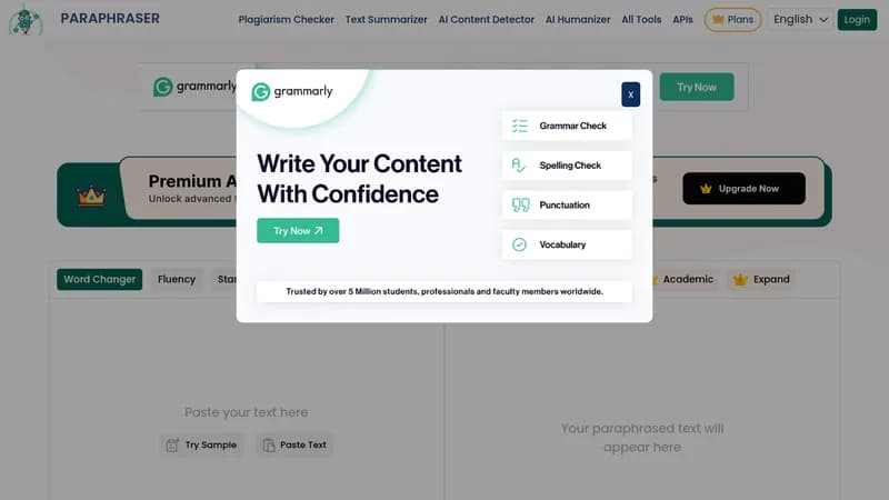 paraphraser.io website