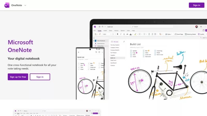 OneNote screenshot