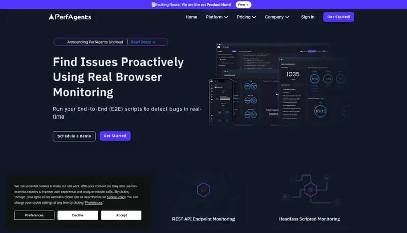PerfAgents screenshot