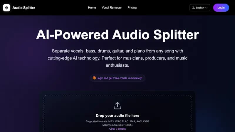 Audio Splitter screenshot