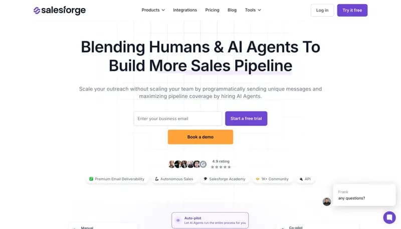 Salesforge screenshot