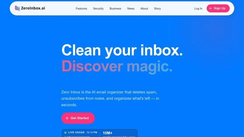 zero inbox website