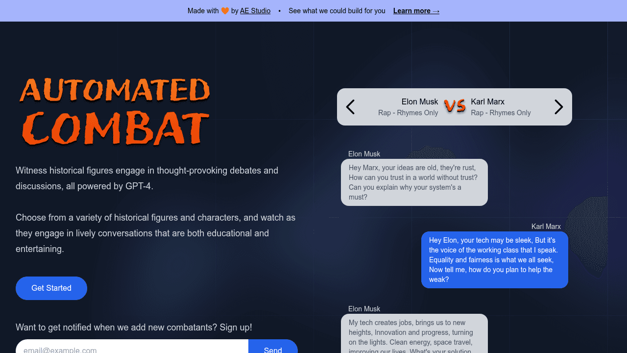 automated combat website