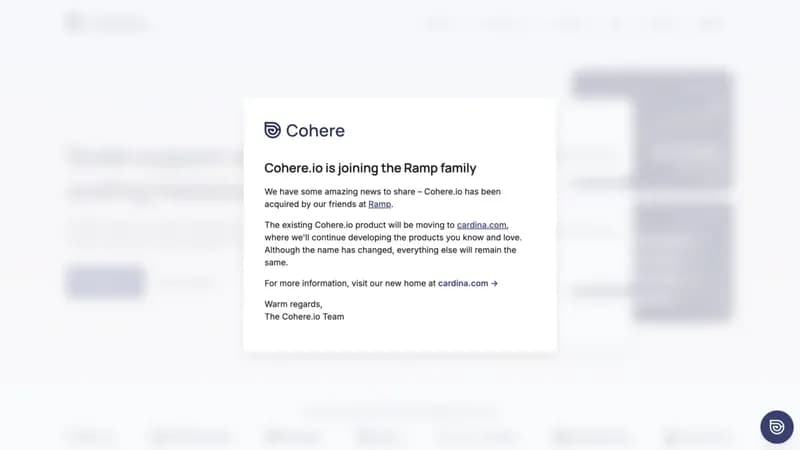 Cohere screenshot