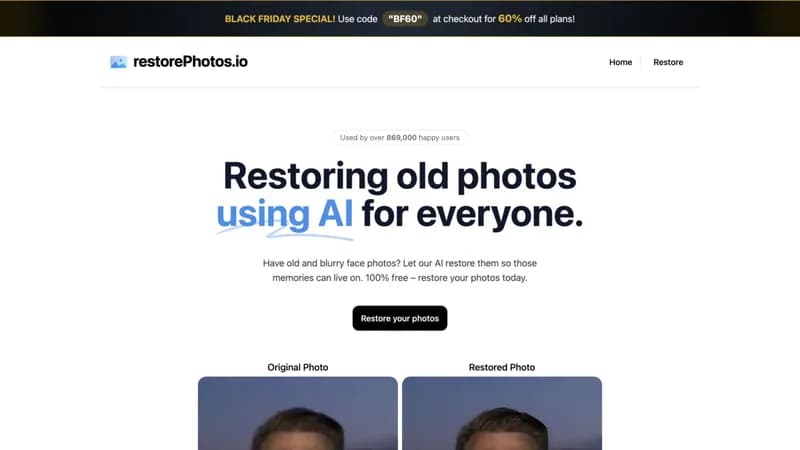 Face Photo Restorer screenshot