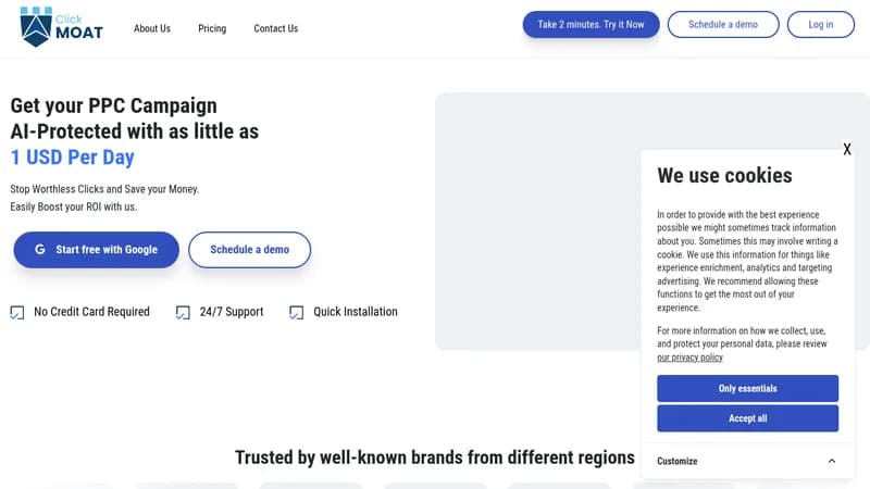 clickmoat website