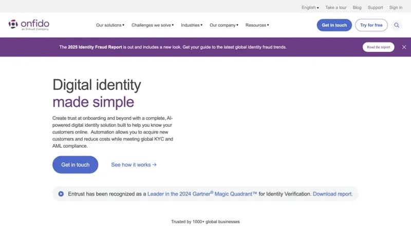 Onfido screenshot