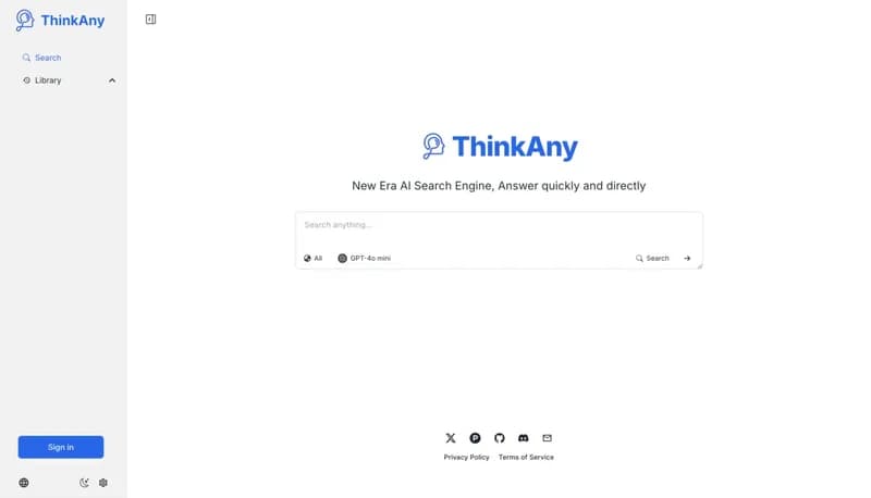 ThinkAny screenshot