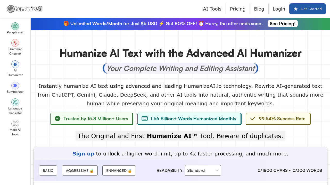 humanize ai website