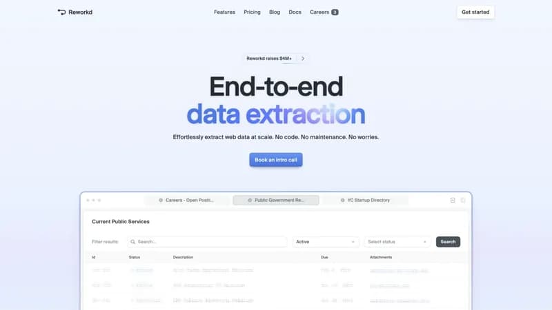 Reworkd screenshot