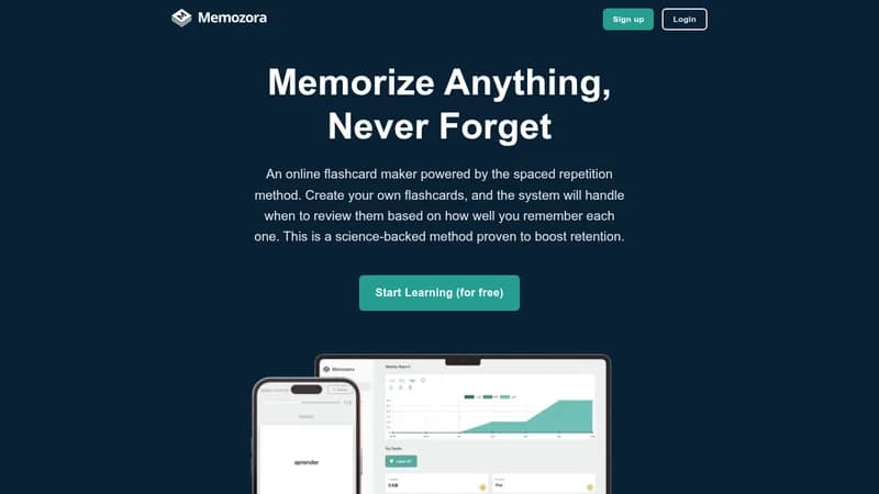 memozora website