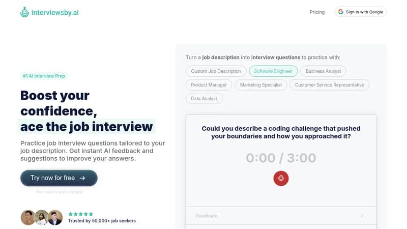 interviews by ai website