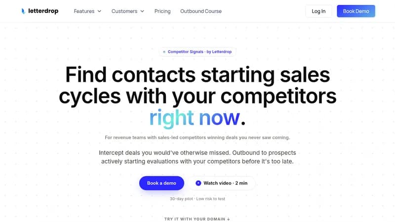 letterdrop competitor signals website