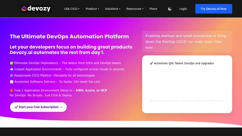 devozy.ai website