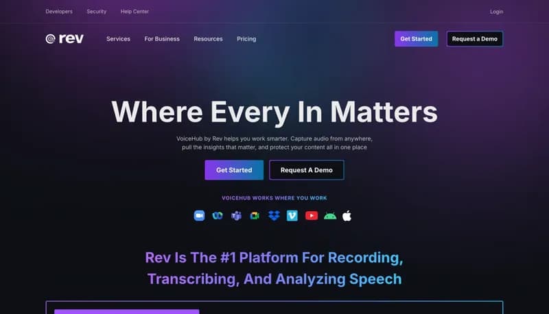 Rev screenshot