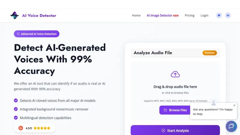 ai voice detector website