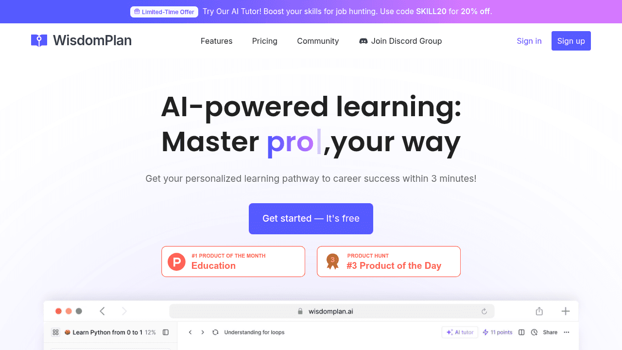 wisdomplan website