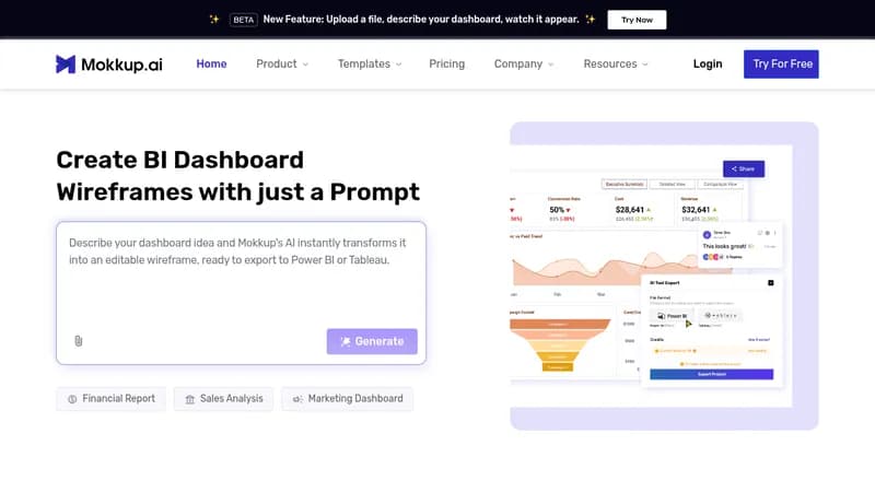 mokkup.ai website