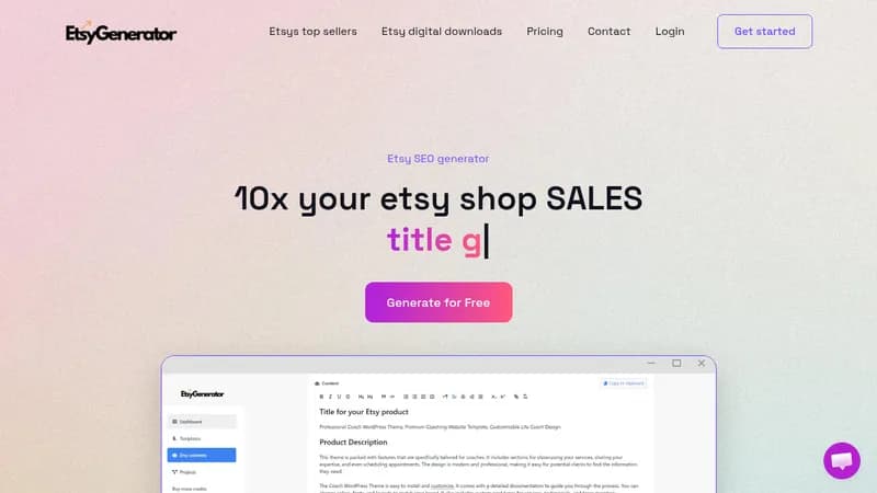 etsygenerator website
