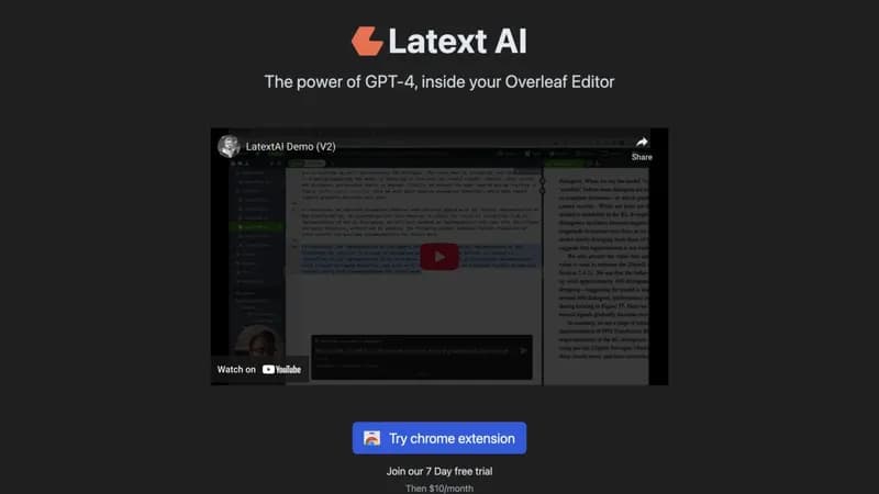 Latext AI screenshot