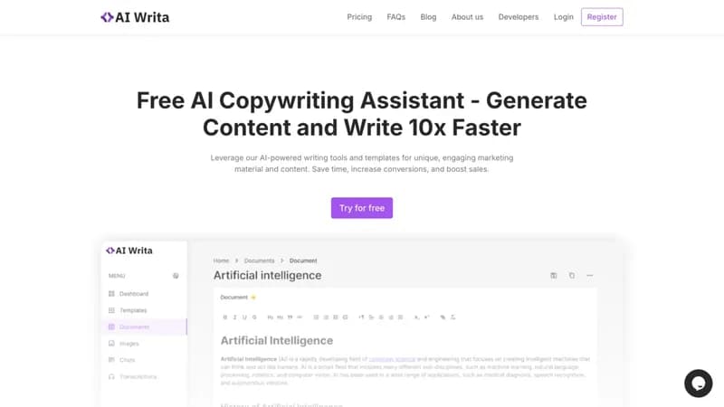 AI Writa screenshot