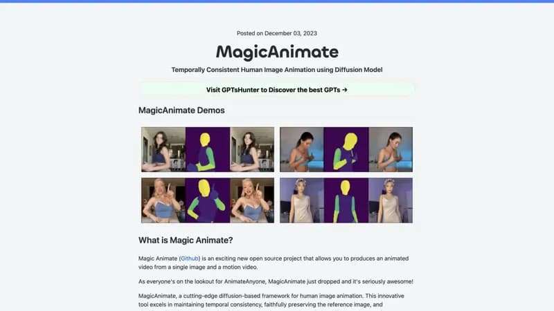 MagicAnimate screenshot
