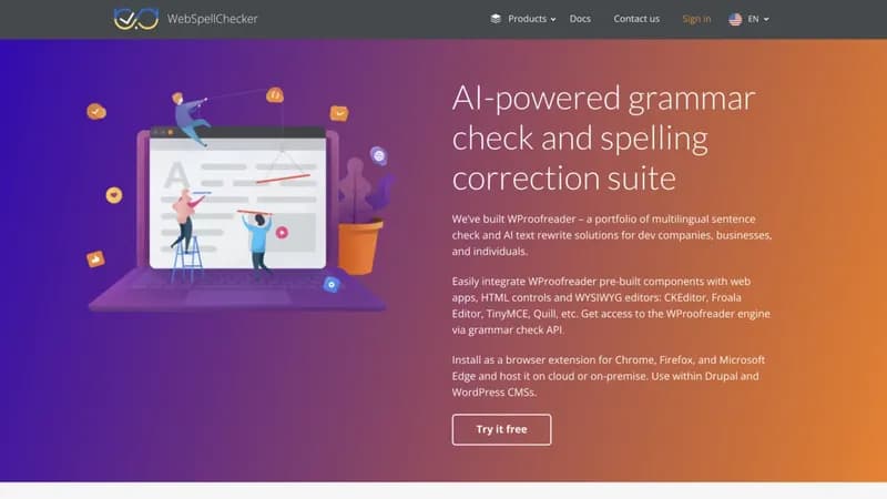 WProofreader screenshot