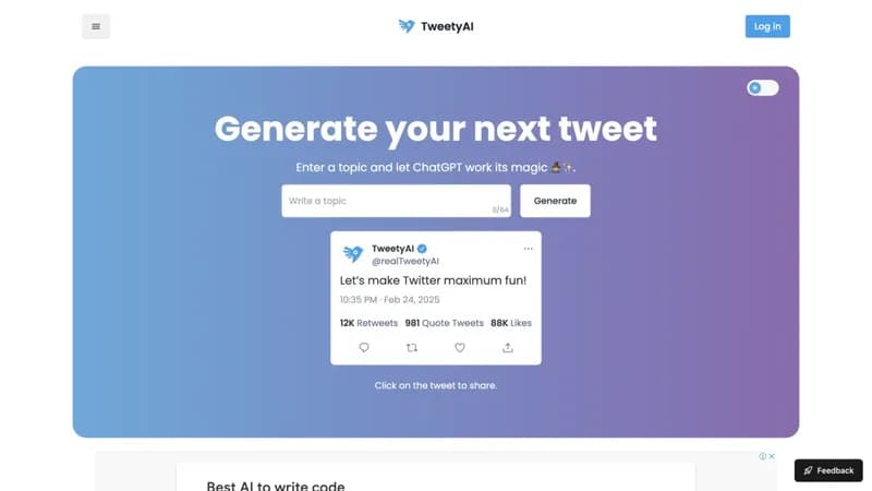 TweetyAI screenshot