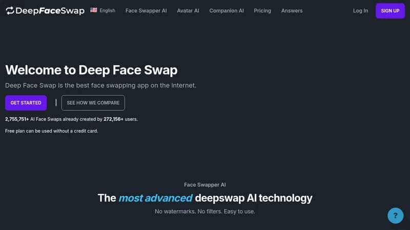 deep face swap website