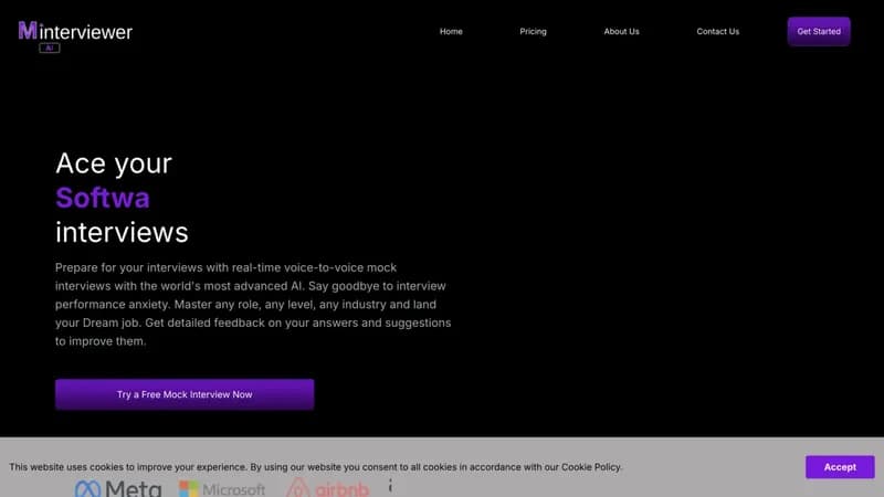 Mock Interviewer AI screenshot
