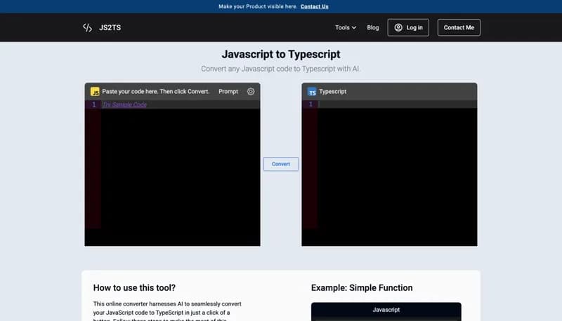 Js2TS screenshot