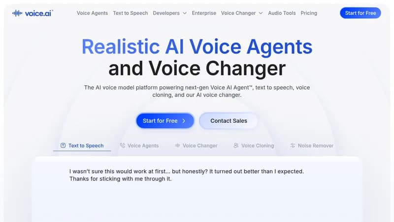 voice.ai website