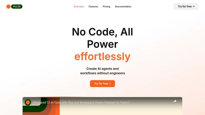 Pulze.ai screenshot